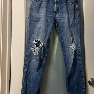 Calvin Klein Blue Straight Leg Jeans Classic Fit